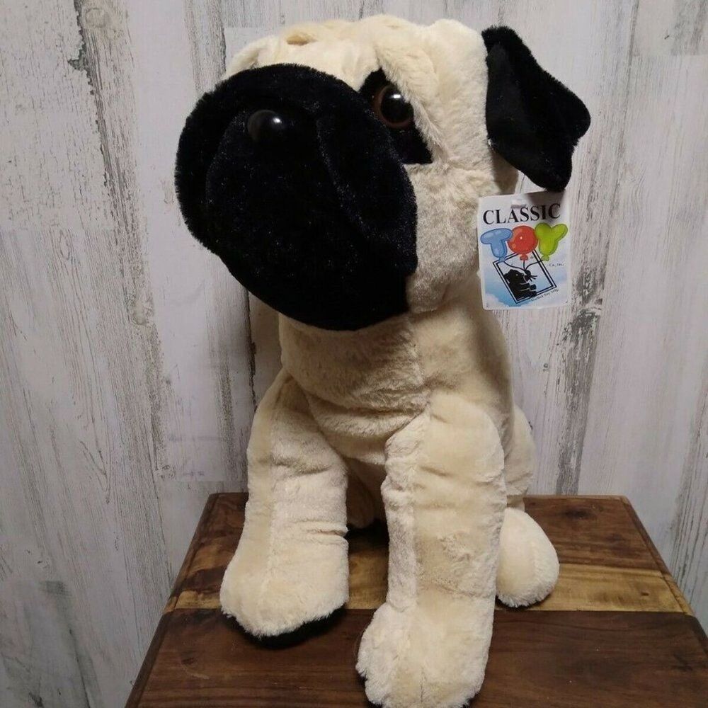 Classic Toy Pug Plush 16"